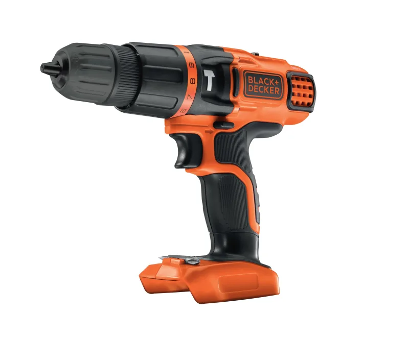 Taladro percutor a batería black + decker 18v - sin batería - bdch188n-xj