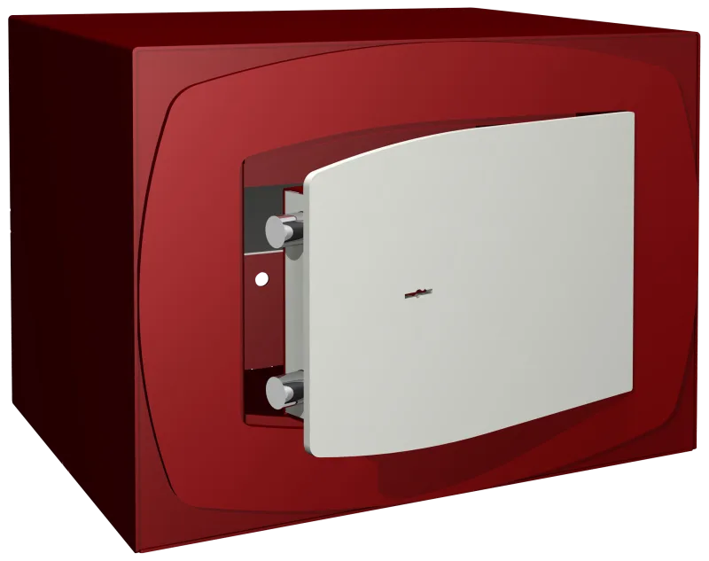 Caja fuerte eléctrica de sobreponer fac red box 2-sii