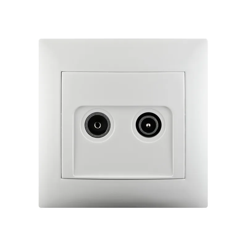 Toma tv intermedia monoblock lika color blanco