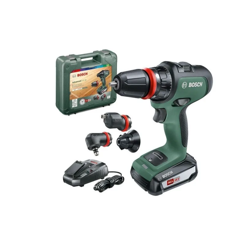 Taladro percutor 18v + batería de litio 2,5ah cargador advanced impact