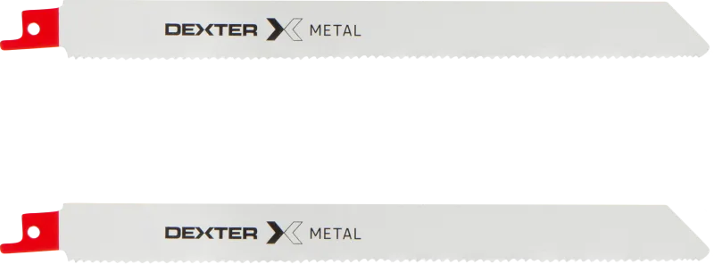 Lote de 2 hojas de sierra sable dexter para metal corte recto de 2 a 8 mm