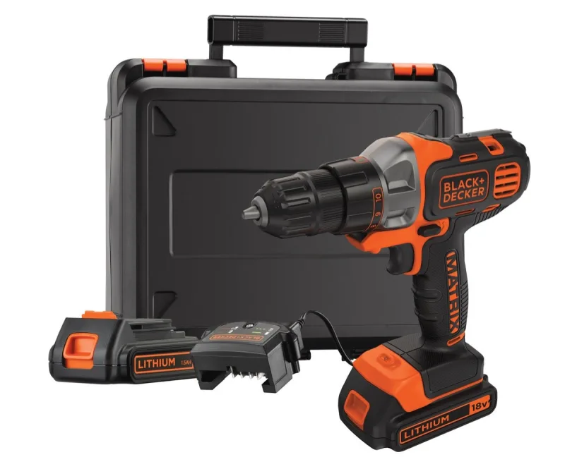 Taladro atornillador a batería black & decker mt218kb-qw