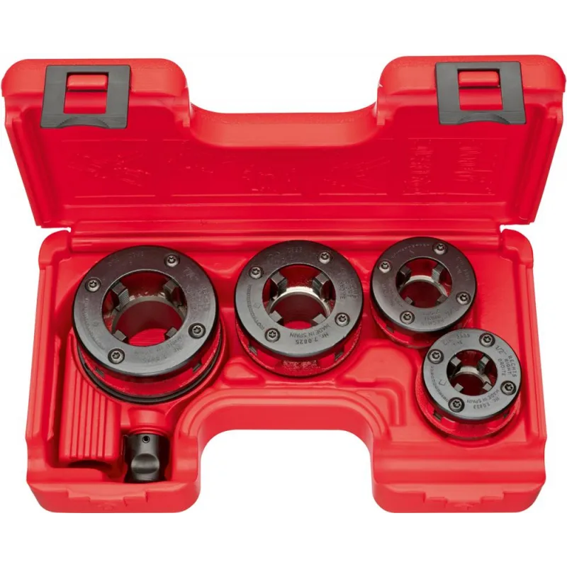 Rothenberger jeu de filières super cut 1/2, 3/4, 1, 1 1/4 po.