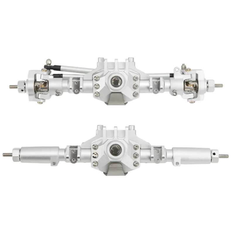 Juego de eje delantero y trasero de aleación de aluminio cnc juego de conjunto de eje completo para axial scx10 - comfortxl