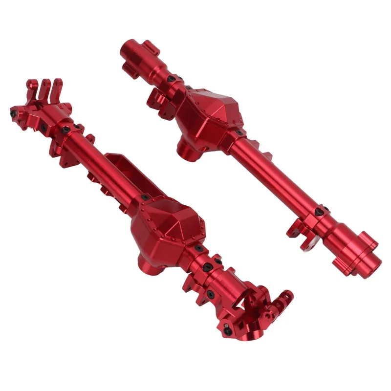 Carcasa de eje de portal delantero y trasero de aluminio para piezas de actualización de coche de control remoto axial rbx10 1 - comfortxl