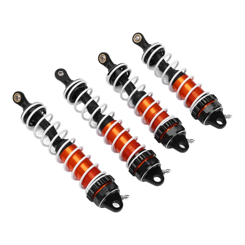Amortiguadores rc amortiguadores delanteros y traseros resortes amortiguador de aluminio de dos colores para vehículo modelo zd racing dbx-07 1/7