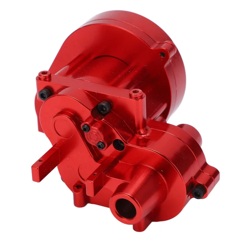 Cubierta de caja de cambios de aluminio, carcasa de caja de cambios estable, realista y liviana para coche rc axial rbx10 1