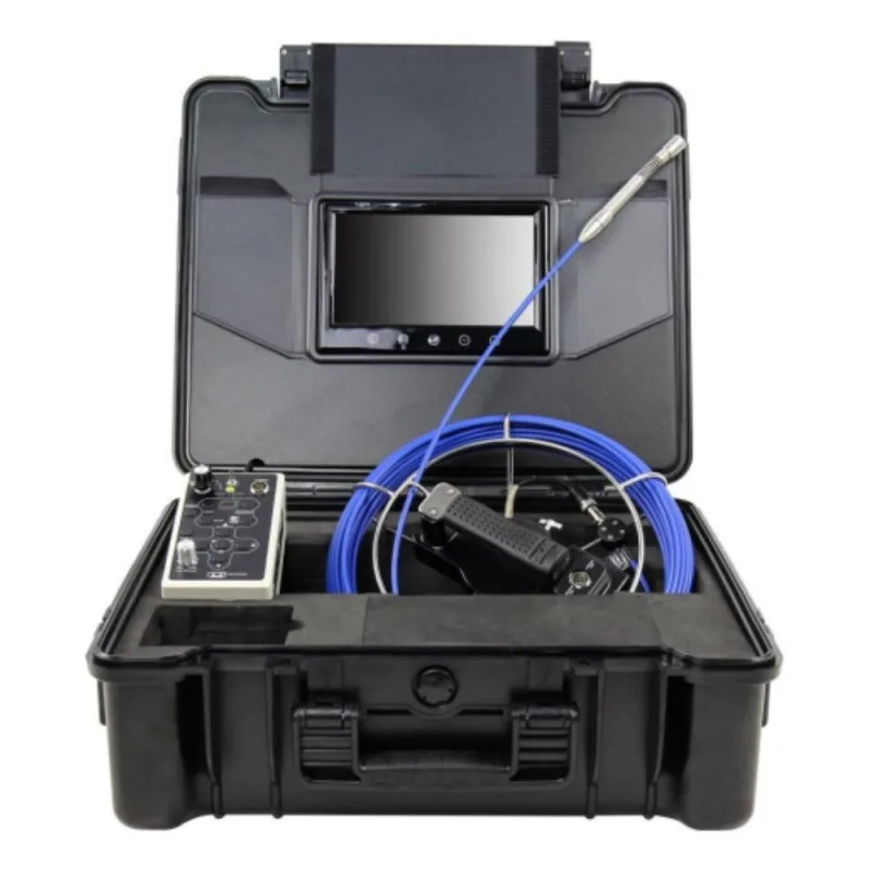 Cámara de inspección de tuberías de 30 m con maletín de transporte y pantalla lcd de 9 - wa2