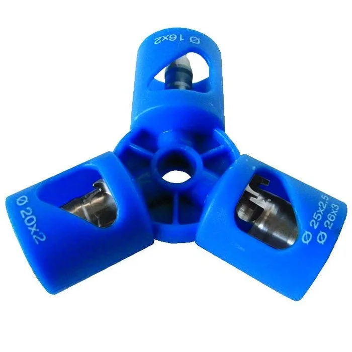 Avellanador triple para tubos multicapa