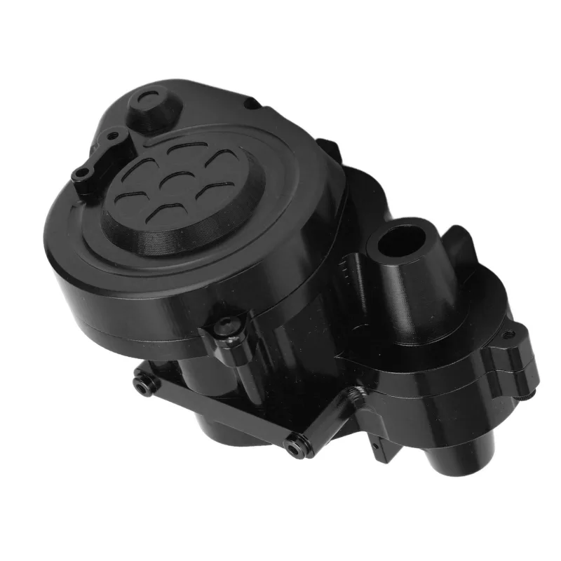 Cubierta de caja de cambios de aluminio, carcasa de caja de cambios estable, realista y liviana para coche rc axial rbx10 1/