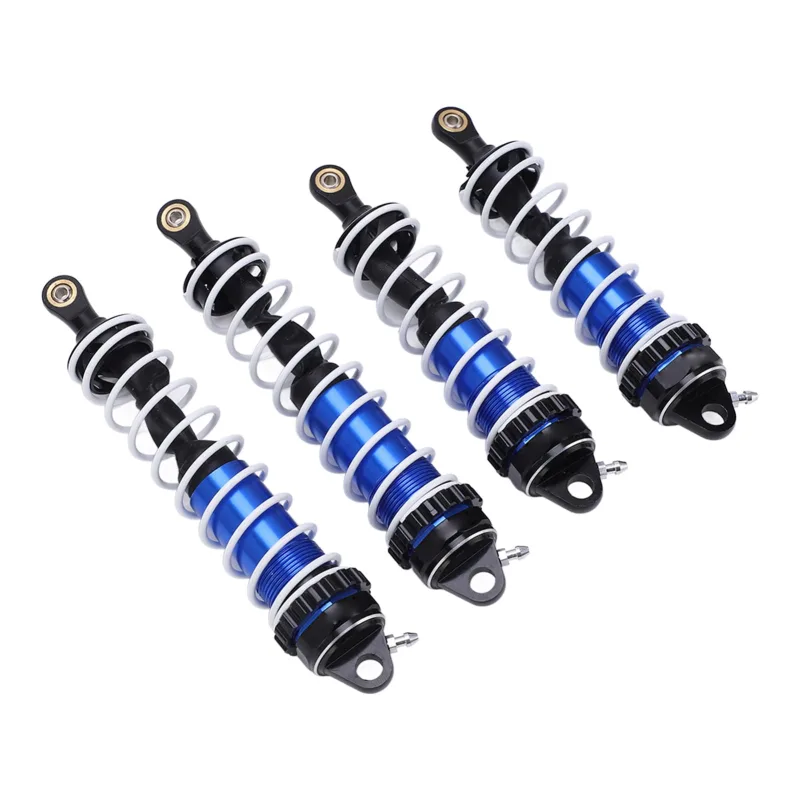Amortiguadores rc amortiguadores delanteros y traseros resortes amortiguador de aluminio de dos colores para vehículo modelo zd racing dbx-07 1/7 (azu