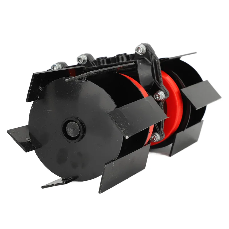 Cortadora de césped de 9 dientes, cortadora de ruedas, rueda de arado profundo, cultivador de jardín, accesorio para suelos sueltos (26mm) - comfortxl