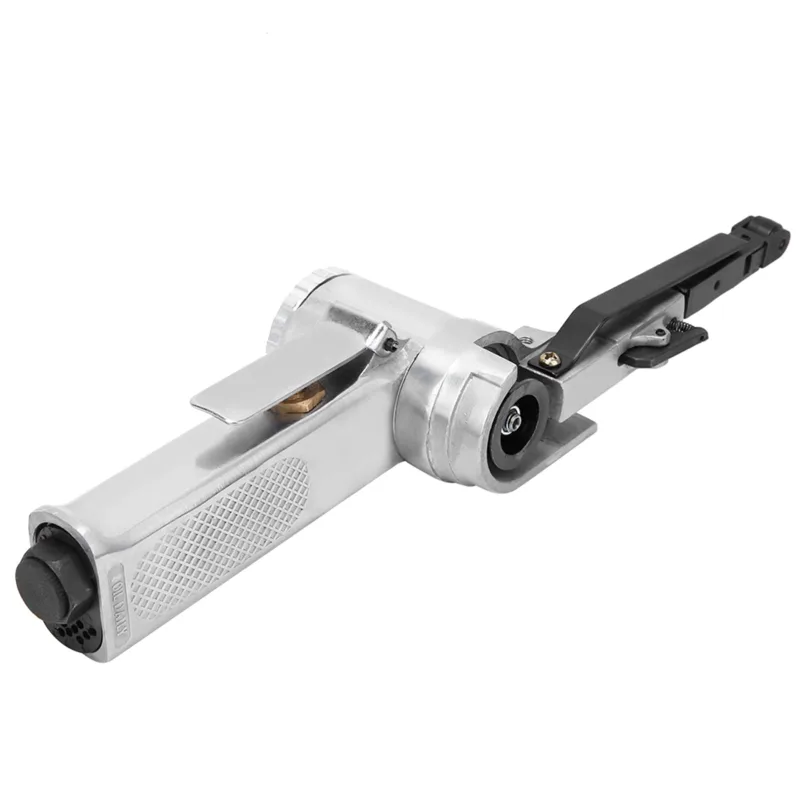 Ponceuse à bande pneumatique 10 mm, máquina de polissage et de meulage pneumatique para muebles, madera, vidrio, metal, 3/8 po