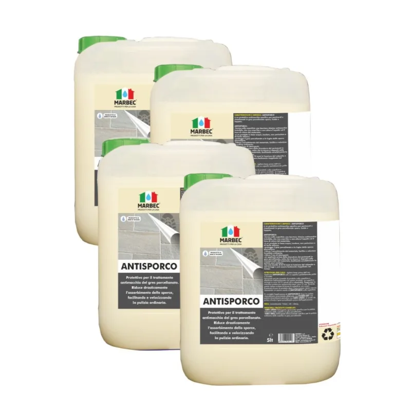 Antisporco - protector antimanchas para gres porcelánico - 5ltx4pz