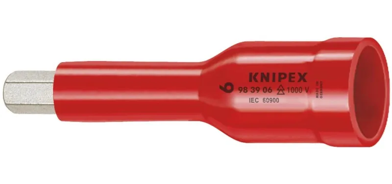 Knipex 98 39 05 douilles pour vis 6 pans creux avec carré femelle