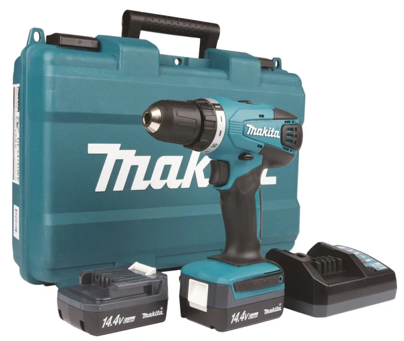 Makita df347d001 - taladro atornillador g-series 14,4v + 2 baterias y cargador