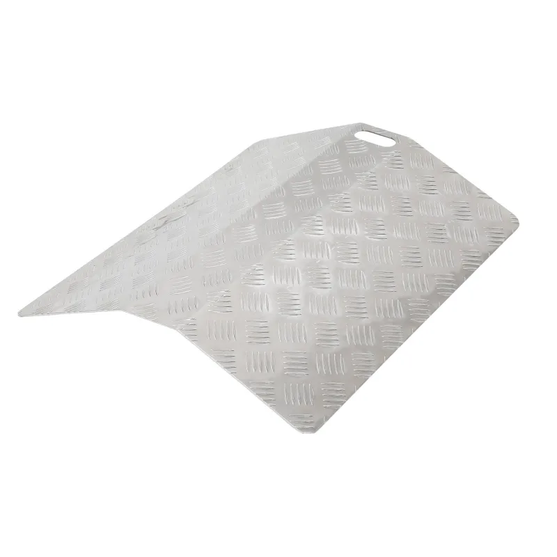 Rampa para umbral de puerta 60cm, carga 270 kg, rampa para silla de ruedas rampa para umbral portátil, rampa puente con asas