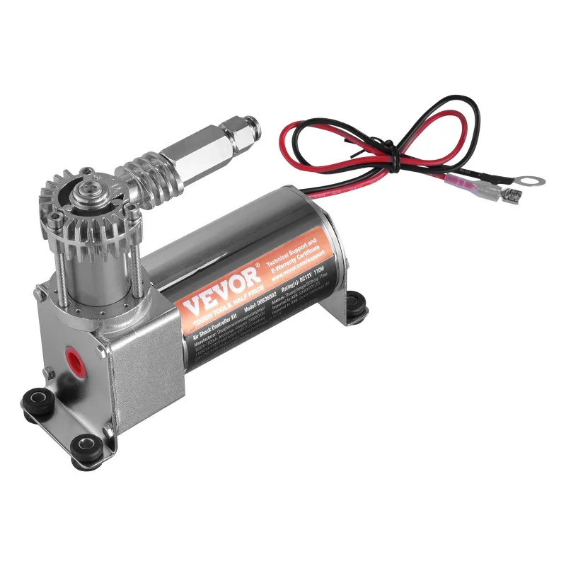 Kit de controlador de amortiguadores vevor 12v 100 psi con manómetro, compresor de suspensión para camiones y furgonetas