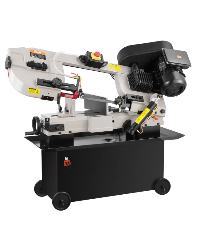 Sierra cinta metal vevor 7x12,vertical 220v,motor 1,1 kw,ángulo 0-45°,velocidad variable,para metal,madera,plástico