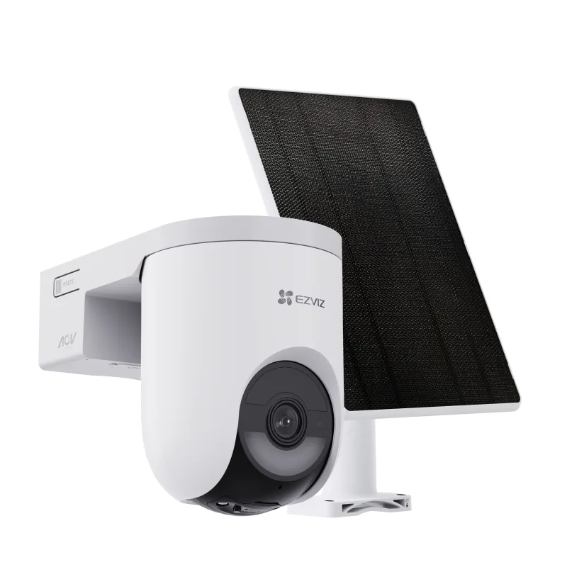 Cámara de vigilancia ext rotativa ezviz hb8 4mp con kit solar