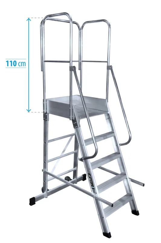 Escalera ktl ep-1 plataforma móbil 4 escalones 49x60