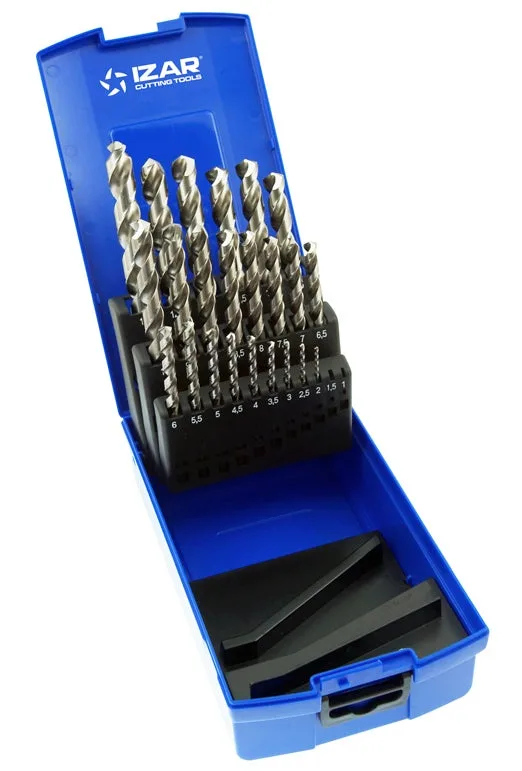 Juego broca izar din338 25-uds. - 1456 - 1-13x0,50 hss co inox (1020)
