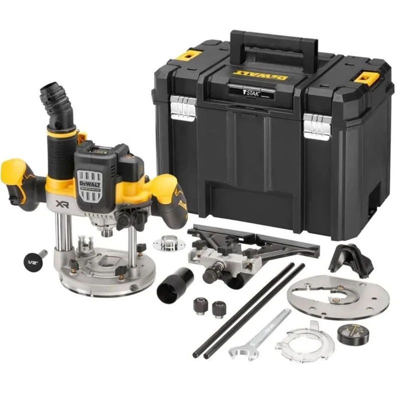 Affleureuse, défonceuse xr 18v - dewalt - sans batterie, ni chargeur - tstak - dcw620nt-xj