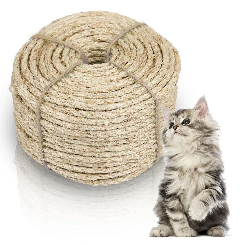 Sisal cable para mascotas chat de chat de chat de sisal scratch scratch scratch cuerda 5000 * 0.6cm