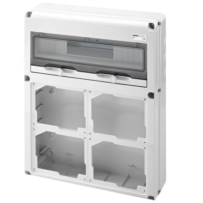 Gewiss gw68014n caja de tomacorriente blanco