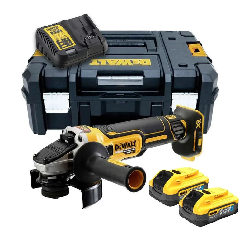 Dewalt szlifierka kątowa 18v 2x5,0ah powerstack dcg405h2t