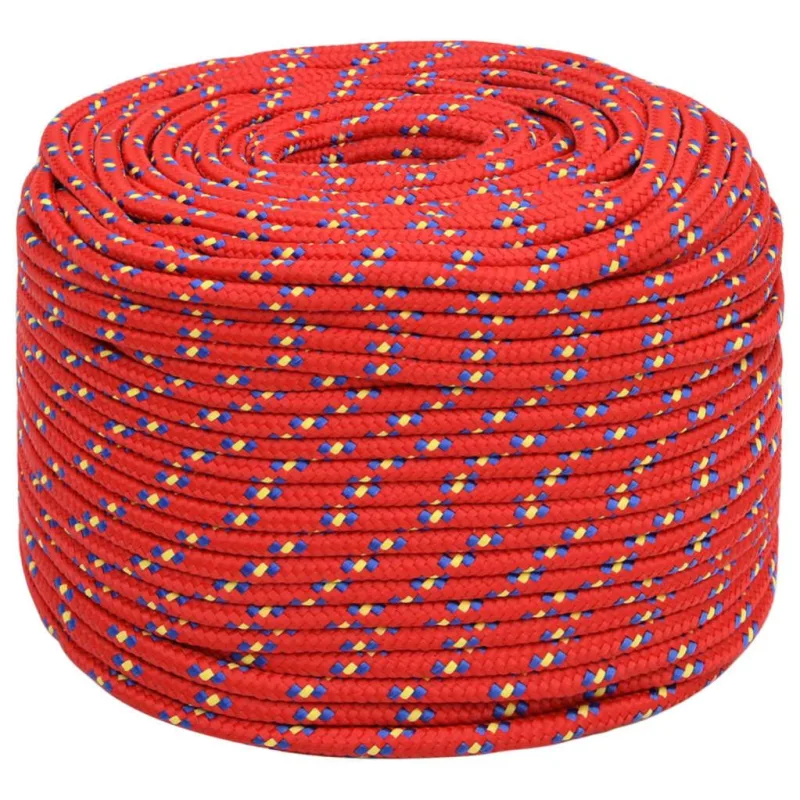 Cuerda de | cuerda marina polipropileno rojo 10 mm 500 m cfw92089