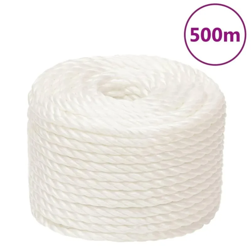 Cuerda de trabajo | soga de trabajo polipropileno blanco 12 mm 500 m cfw91668