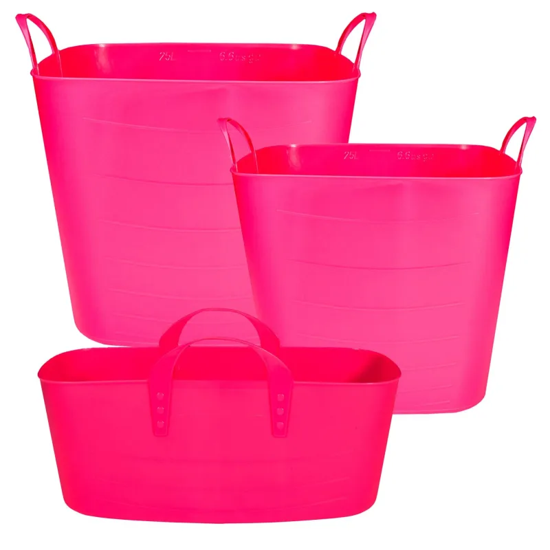 3x life story cestos 10l + 25l + 40l pink