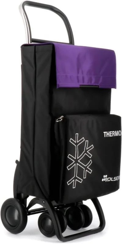 Carro compra termo mf 4,2 tour negro y malva rolser