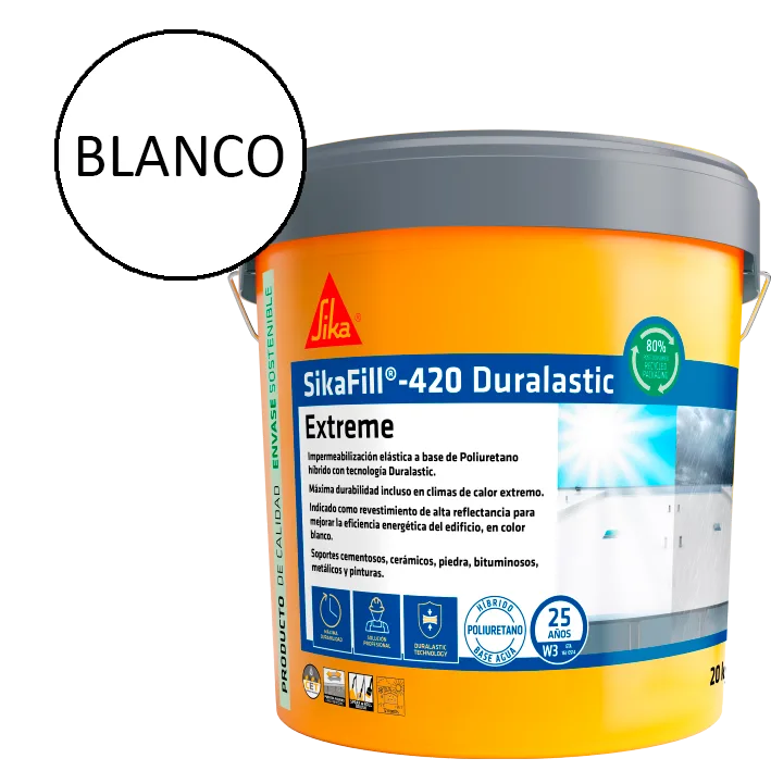 Pintura impermeabilizante sika 20kg blanco
