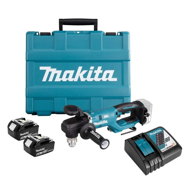 Atornillador de 18v 13mm makita de 2 baterías bl1850 - dda450rte