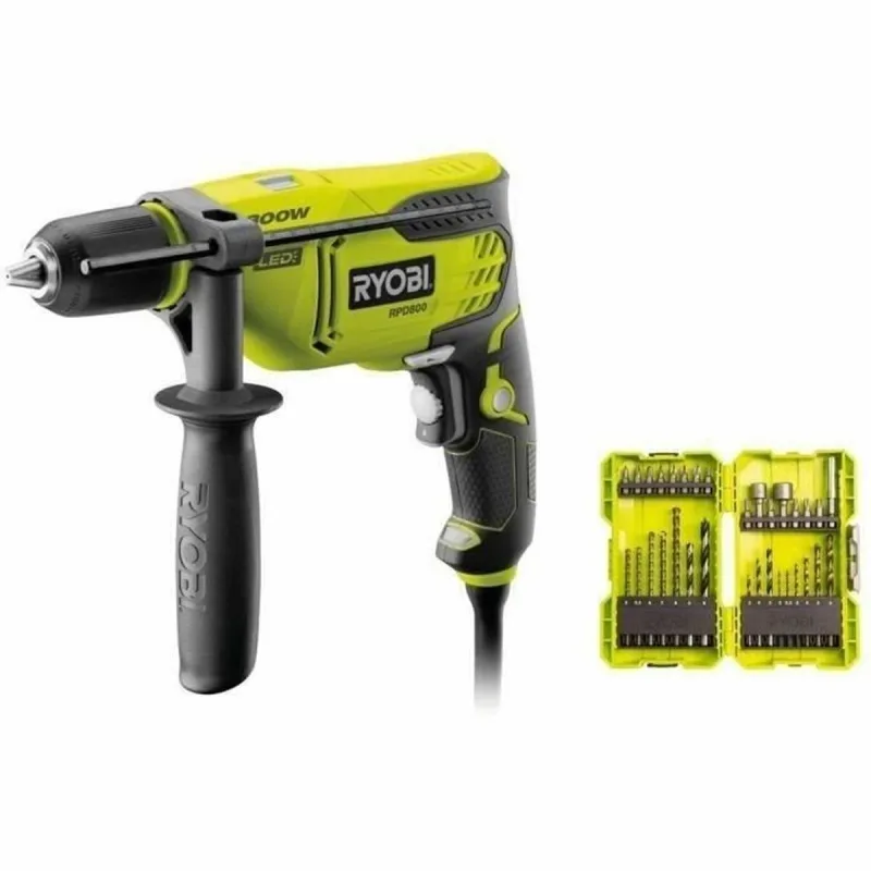 Martillo perforador ryobi rpd800-rak65 800 w