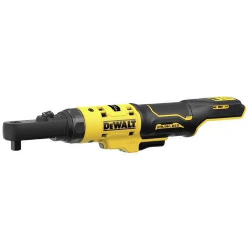 Llave de trinquete sin escobillas dewalt xr 12v - cabezas intercambiables de 1/4', 3/8' y portapuntas hexagonal de 1/4' - dcf500n-xj