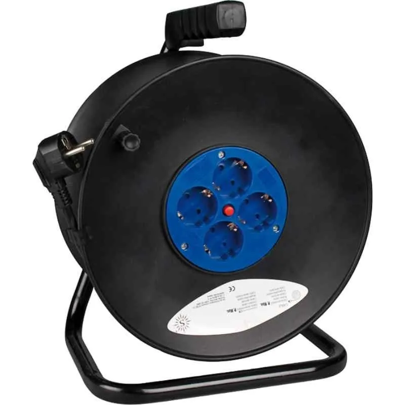 Solera enrrollacable 4 tomas 50 m.de cable 3g1,5 7427/2