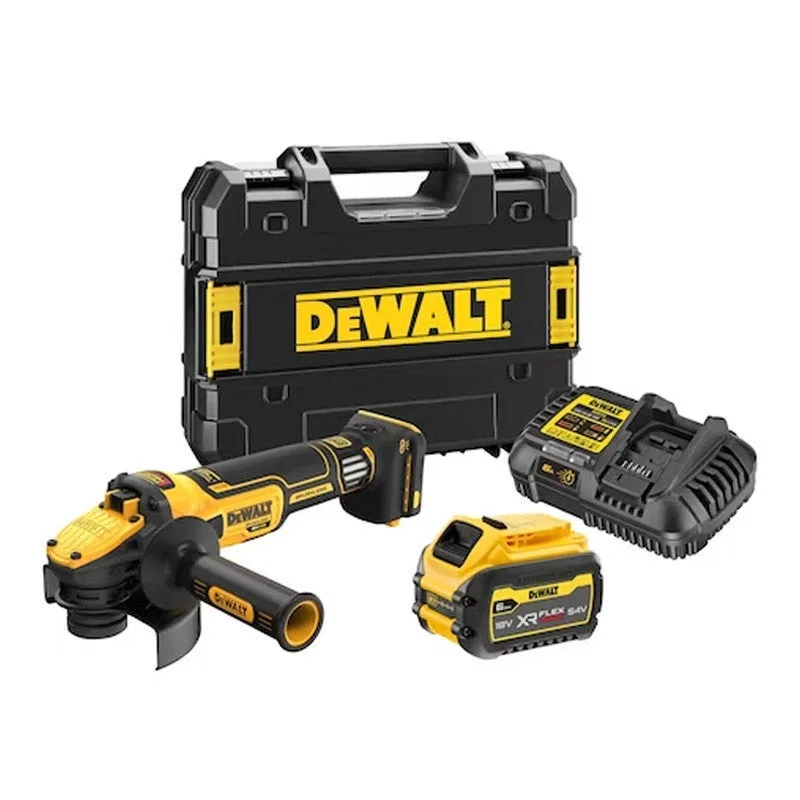 Amoladora angular dewalt 6ah li-ion sin escobillas de velocidad variable 125 mm xr 18v advantage slide switch - dcg409vst1-qw