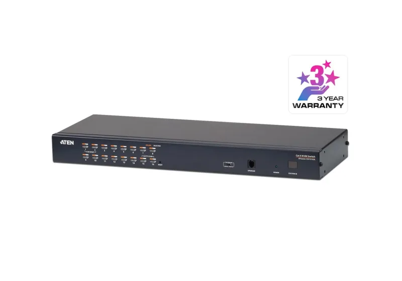 Conmutador kvm cat 5e/6 de 16 puertos aten