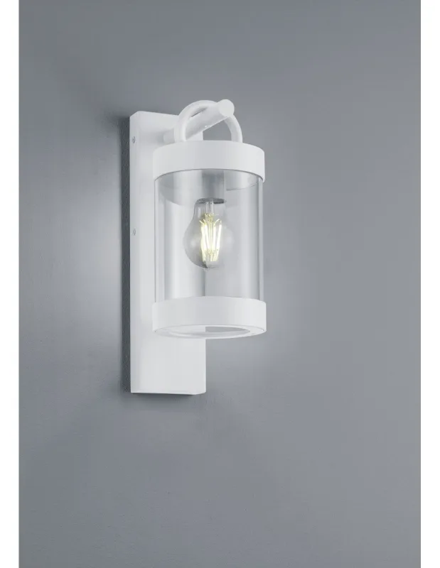Sambesi linterna aplique blanco ip44 sensor crepuscular trio lighting