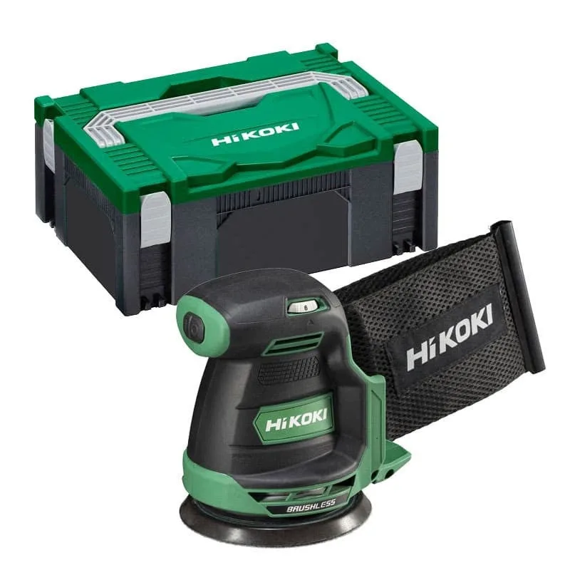 Lijadora rotorbital a batería hikoki sv1813daw2z - 18 v - 125 mm