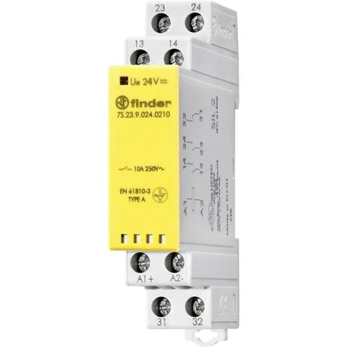 Relé de seguridad modular 7s, 2no + 1nc, 24v, 10a