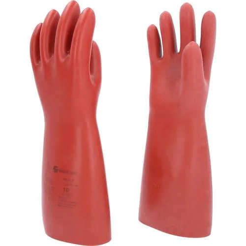 Glove for electricians with protective insulation, size 10, red