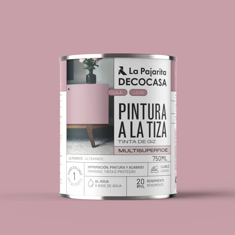 Pintura a la tiza la pajarita 750ml lila