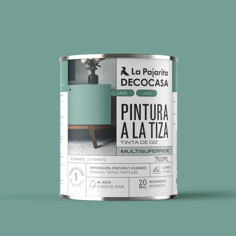 Pintura a la tiza la pajarita 750ml jade