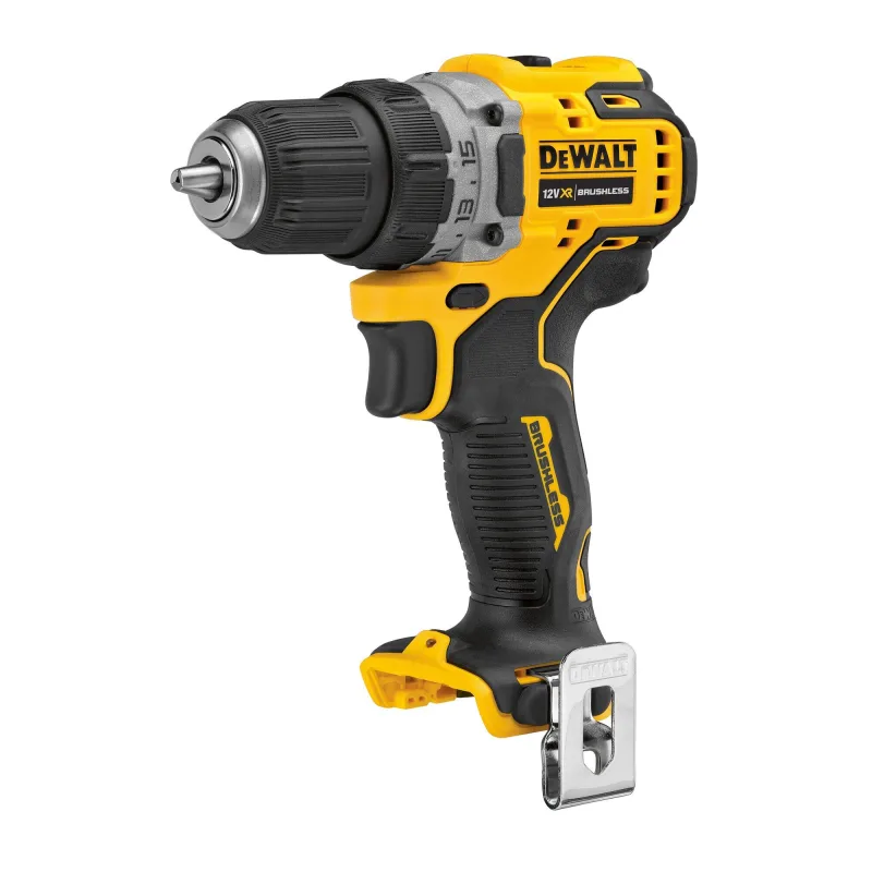 Atornillador a batería dewalt 12v - sin batería - incluye pinza para cinturón - dcd701n-xj