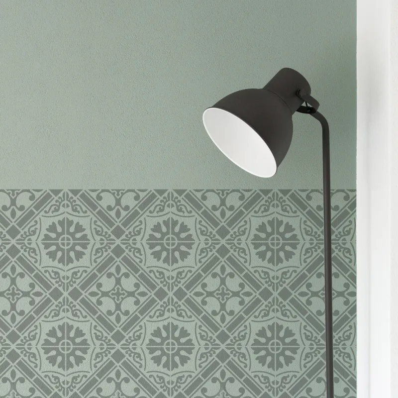 Plantilla decorativa stencil la pajarita baldosa 40x40cm