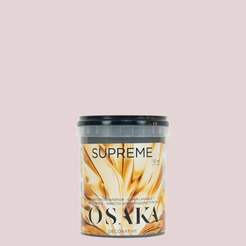 Pintura decorativa con efectos metal supreme metal osaka color rosa 1 litro